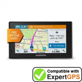 Download your Garmin DriveSmart 50LM waypoints and tracklogs and create maps with ExpertGPS