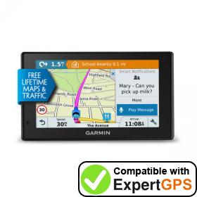 Download your Garmin DriveSmart 50LMT-D waypoints and tracklogs and create maps with ExpertGPS