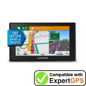 Download your Garmin DriveSmart 50LMT waypoints and tracklogs and create maps with ExpertGPS