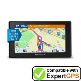 Download your Garmin DriveSmart 51 LMT-D waypoints and tracklogs and create maps with ExpertGPS