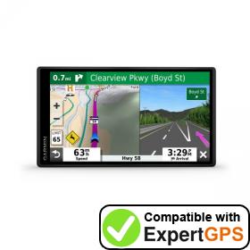 Download your Garmin DriveSmart 55 EX waypoints and tracklogs and create maps with ExpertGPS