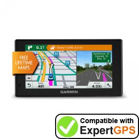 Download your Garmin DriveSmart 60LM waypoints and tracklogs and create maps with ExpertGPS