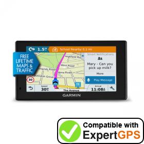 Download your Garmin DriveSmart 60LMT-D waypoints and tracklogs and create maps with ExpertGPS
