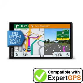 Download your Garmin DriveSmart 61 LMT-S waypoints and tracklogs and create maps with ExpertGPS
