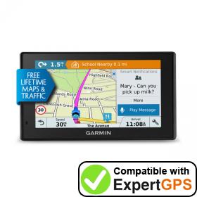 Download your Garmin DriveSmart 70LMT-D waypoints and tracklogs and create maps with ExpertGPS