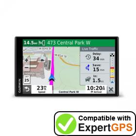 Download your Garmin DriveSmart 71 EX waypoints and tracklogs and create maps with ExpertGPS