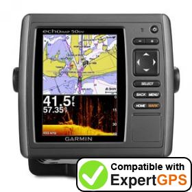 Download your Garmin echoMAP 50dv waypoints and tracklogs and create maps with ExpertGPS