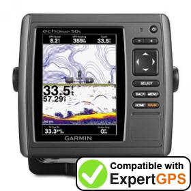 Download your Garmin echoMAP 50s waypoints and tracklogs and create maps with ExpertGPS