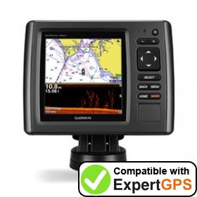 Download your Garmin echoMAP 54dv waypoints and tracklogs and create maps with ExpertGPS