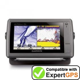 Download your Garmin echoMAP 70s waypoints and tracklogs and create maps with ExpertGPS