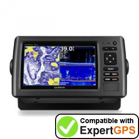 Download your Garmin echoMAP 73dv waypoints and tracklogs and create maps with ExpertGPS