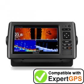 Download your Garmin echoMAP 74sv waypoints and tracklogs and create maps with ExpertGPS