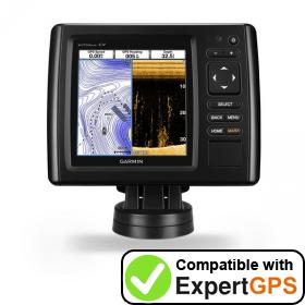 Download your Garmin echoMAP CHIRP 53cv waypoints and tracklogs and create maps with ExpertGPS