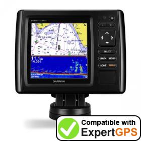 Download your Garmin echoMAP CHIRP 54dv waypoints and tracklogs and create maps with ExpertGPS