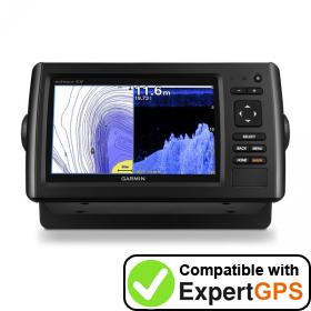 Download your Garmin echoMAP CHIRP 72cv waypoints and tracklogs and create maps with ExpertGPS