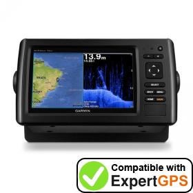 Download your Garmin echoMAP CHIRP 72dv waypoints and tracklogs and create maps with ExpertGPS