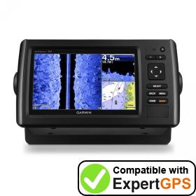 Download your Garmin echoMAP CHIRP 72sv waypoints and tracklogs and create maps with ExpertGPS