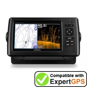 Download your Garmin echoMAP CHIRP 73dv waypoints and tracklogs and create maps with ExpertGPS