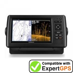 Download your Garmin echoMAP CHIRP 73sv waypoints and tracklogs and create maps with ExpertGPS