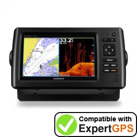 Download your Garmin echoMAP CHIRP 74dv waypoints and tracklogs and create maps with ExpertGPS