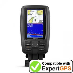 Download your Garmin ECHOMAP Plus 44cv waypoints and tracklogs and create maps with ExpertGPS