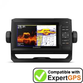 Download your Garmin ECHOMAP Plus 64cv waypoints and tracklogs and create maps with ExpertGPS