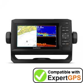 Download your Garmin ECHOMAP Plus 65cv waypoints and tracklogs and create maps with ExpertGPS