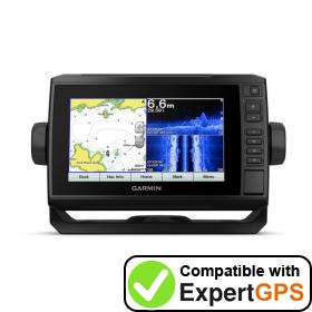 Download your Garmin ECHOMAP Plus 72sv waypoints and tracklogs and create maps with ExpertGPS