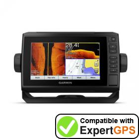 Download your Garmin ECHOMAP Plus 73sv waypoints and tracklogs and create maps with ExpertGPS
