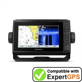 Download your Garmin ECHOMAP Plus 77sv waypoints and tracklogs and create maps with ExpertGPS