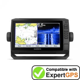 Download your Garmin ECHOMAP Plus 97sv waypoints and tracklogs and create maps with ExpertGPS