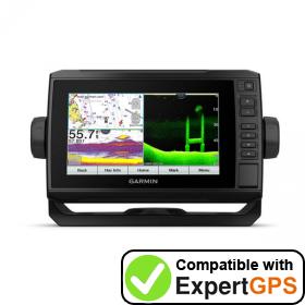 Download your Garmin ECHOMAP UHD 74cv waypoints and tracklogs and create maps with ExpertGPS