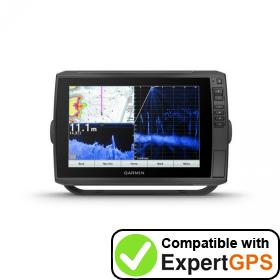 Download your Garmin ECHOMAP Ultra 105sv waypoints and tracklogs and create maps with ExpertGPS