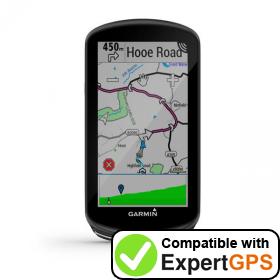 Download your Garmin Edge 1030 Plus waypoints and tracklogs and create maps with ExpertGPS