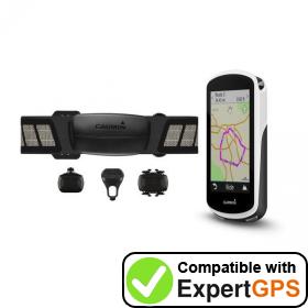 Download your Garmin Edge 1030 waypoints and tracklogs and create maps with ExpertGPS