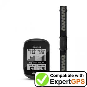 Download your Garmin Edge 130 Plus waypoints and tracklogs and create maps with ExpertGPS