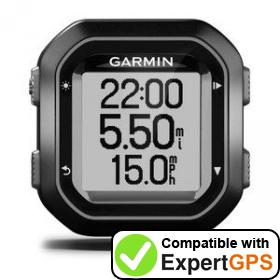 Download your Garmin Edge 20 waypoints and tracklogs and create maps with ExpertGPS