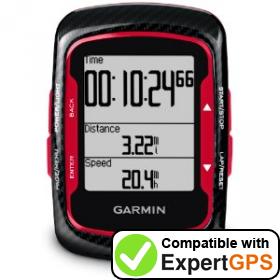 Download your Garmin Edge 500 waypoints and tracklogs and create maps with ExpertGPS