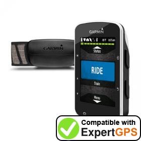 Download your Garmin Edge 520 waypoints and tracklogs and create maps with ExpertGPS