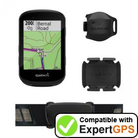 Download your Garmin Edge 530 waypoints and tracklogs and create maps with ExpertGPS