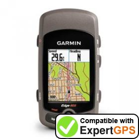 Download your Garmin Edge 605 waypoints and tracklogs and create maps with ExpertGPS