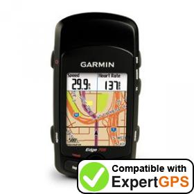 Download your Garmin Edge 705 waypoints and tracklogs and create maps with ExpertGPS