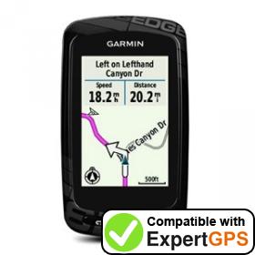 Download your Garmin Edge 810 waypoints and tracklogs and create maps with ExpertGPS