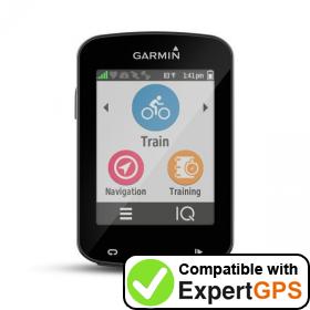 Download your Garmin Edge 820 waypoints and tracklogs and create maps with ExpertGPS