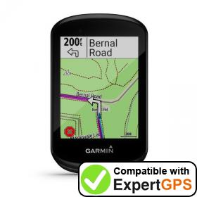 Download your Garmin Edge 830 waypoints and tracklogs and create maps with ExpertGPS