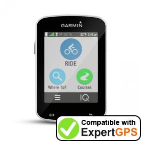 Download your Garmin Edge Explore 820 waypoints and tracklogs and create maps with ExpertGPS