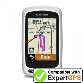 Download your Garmin Edge Touring Plus waypoints and tracklogs and create maps with ExpertGPS