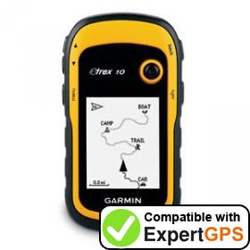Download your Garmin eTrex 10 waypoints and tracklogs and create maps with ExpertGPS