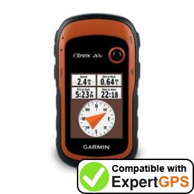 Download your Garmin eTrex 20x waypoints and tracklogs and create maps with ExpertGPS