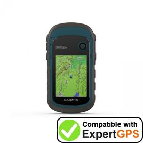 Download your Garmin eTrex 22x waypoints and tracklogs and create maps with ExpertGPS